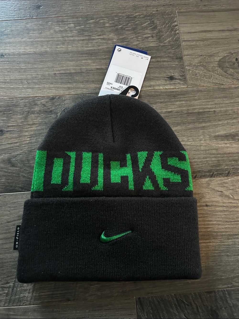 Nike Football Oregon Ducks On-Field Beanie NEW - Picture 2 of 5